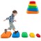 Kids Stepping Stones Balance River Stones Set of 5 for Indoor Outdoor Obstacle Course and Sensory Play
